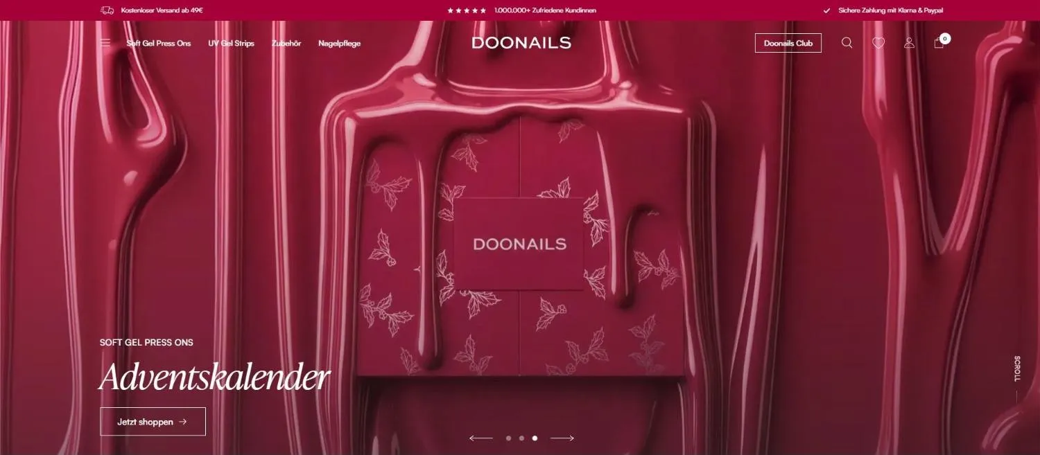DOONAILS storefront home page